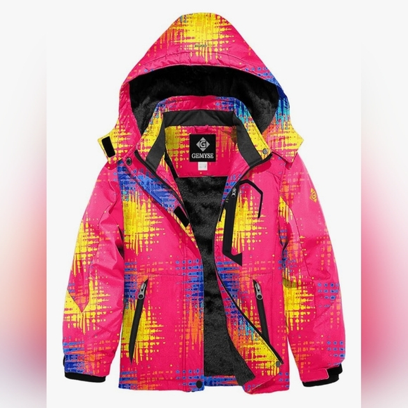 NWT Girl's Waterproof Ski Jacket - Picture 1 of 6